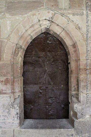 Kulmbach, Plassenburg, Eisenfetzentür, 1. OG, Nordseite