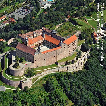 Kulmbach, Plassenburg, Luftaufnahme