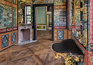 Bayreuth, Eremitage, Altes Schloß, Japanisches Kabinett, R. 4, um 1738/40, nach der Restaurierung 2009.