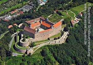 Kulmbach, Plassenburg, Luftaufnahme