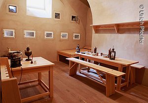 Neu in der Poterne unterhalb des Ravellin nach alten Plänen eingerichtete Wachstube