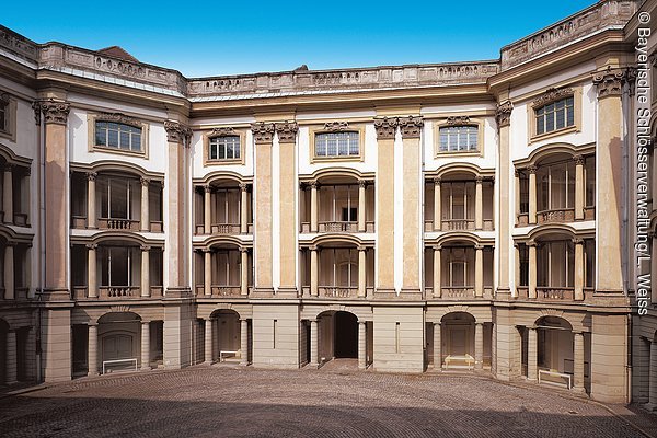 Ansbach, Residenz, Arkadenhof nach Entwurf von Gabriel di Gabrieli, 1705-1716