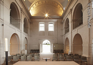 Festung Ehrenbreitstein in Details und Totalen fotografiert.Die Festung ist frisch renoviert.Hier die Festungskirche in ihrer Nutzung als "Kirche auf der BUGA" im Rahmen der Bundesgartenschau (BUGA) 2011 in Koblenz